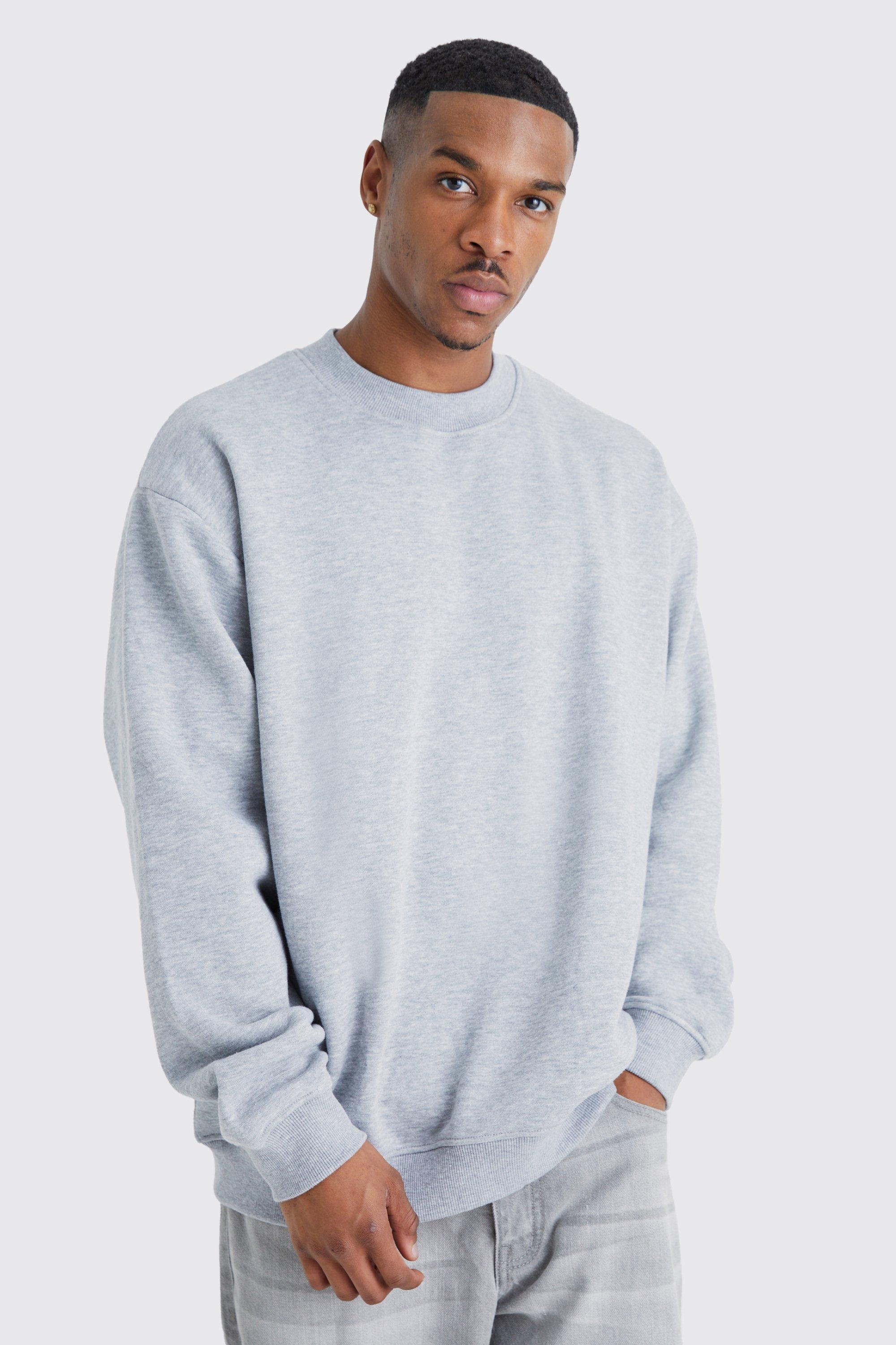 Plain grey sweatshirt on sale mens